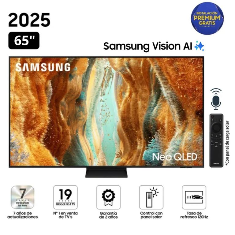Televisor Samsung QN65QN70FAGXPE 65" Neo QLED 4K QN70F Vision AI SmartTV(2025)