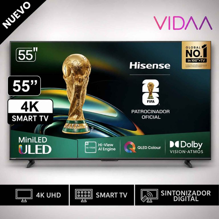 Televisor Hisense 55" 55U6QV ULED MINILED 4K UHD