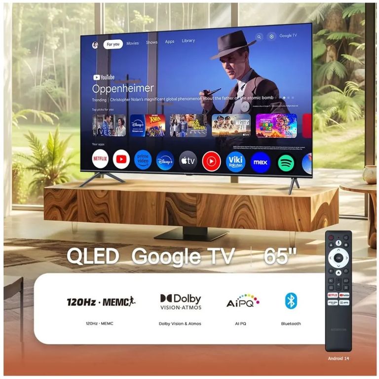 Televisor BLACKLINE QLED 65" UHD 4K Smart TV BL65-T6210QD