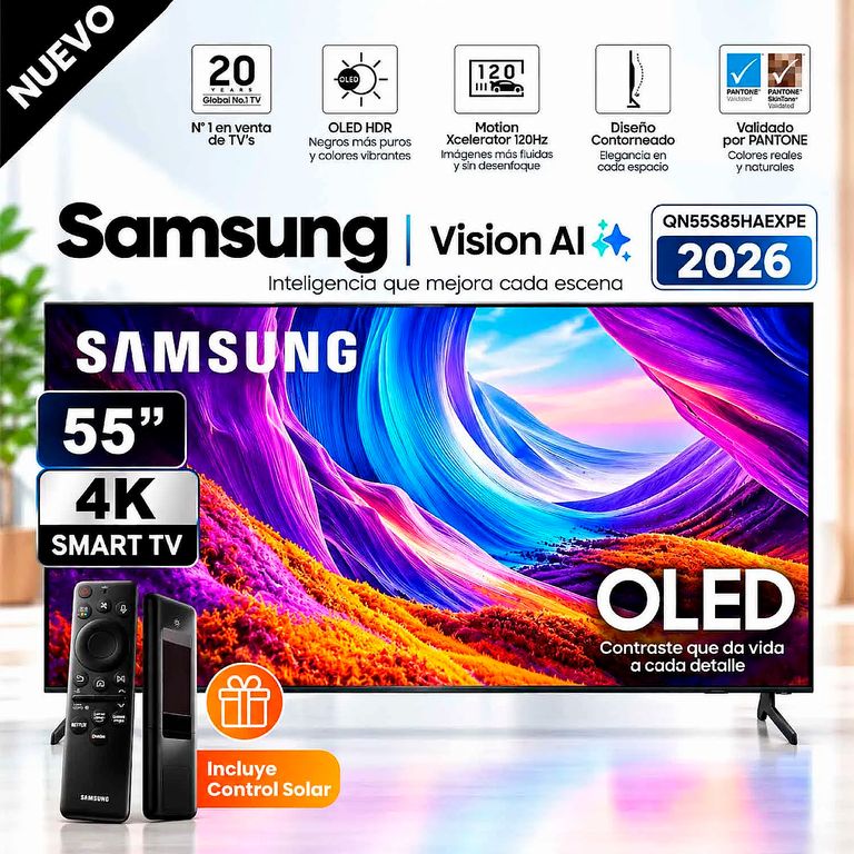 Televisor 55'' OLED QN55S85HAEXPE Vision AI Smart TV (2026)