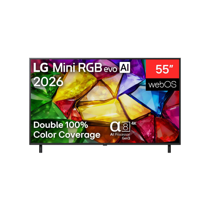 Televisor LG 55" Mini RGB evo AI MRGB85 4K Smart TV 2026