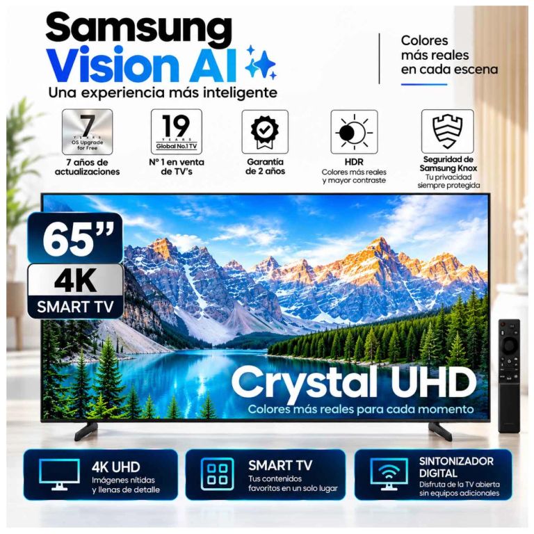 Televisor Samsung 65" UN65U8000HGXPE LED Crystal UHD 4K