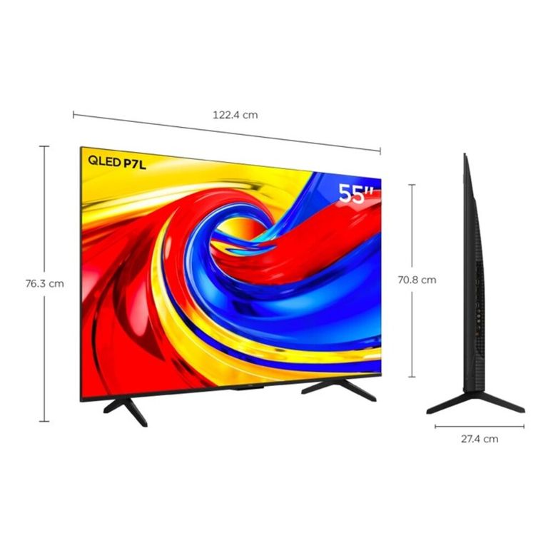 Televisor TCL 55" QLED 55P7L UHD 4K Google TV
