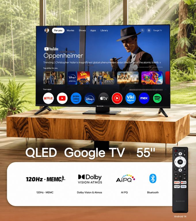 Televisor QLED 55 UHD 4K Smart TV BL55-T6210QD