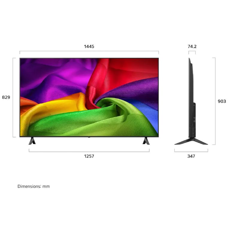 Televisor Smart LG 65 Nano 4K UHD AI NU80 webOS 65NU800BPSB