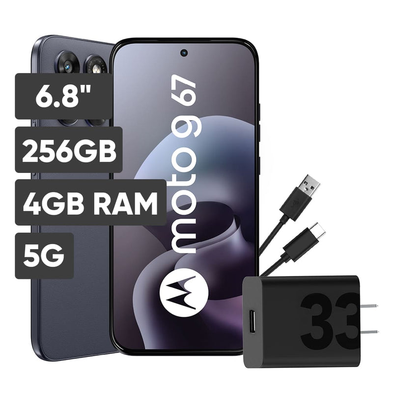 Smartphone MOTOROLA G67 6.8" 4GB 256GB 50MP+8MP Gris