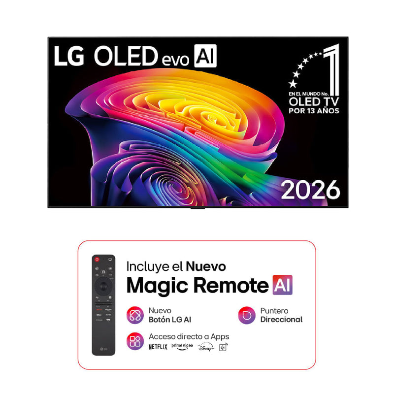 Televisor LG 77" OLED evo AI C6 4K Smart TV 2026