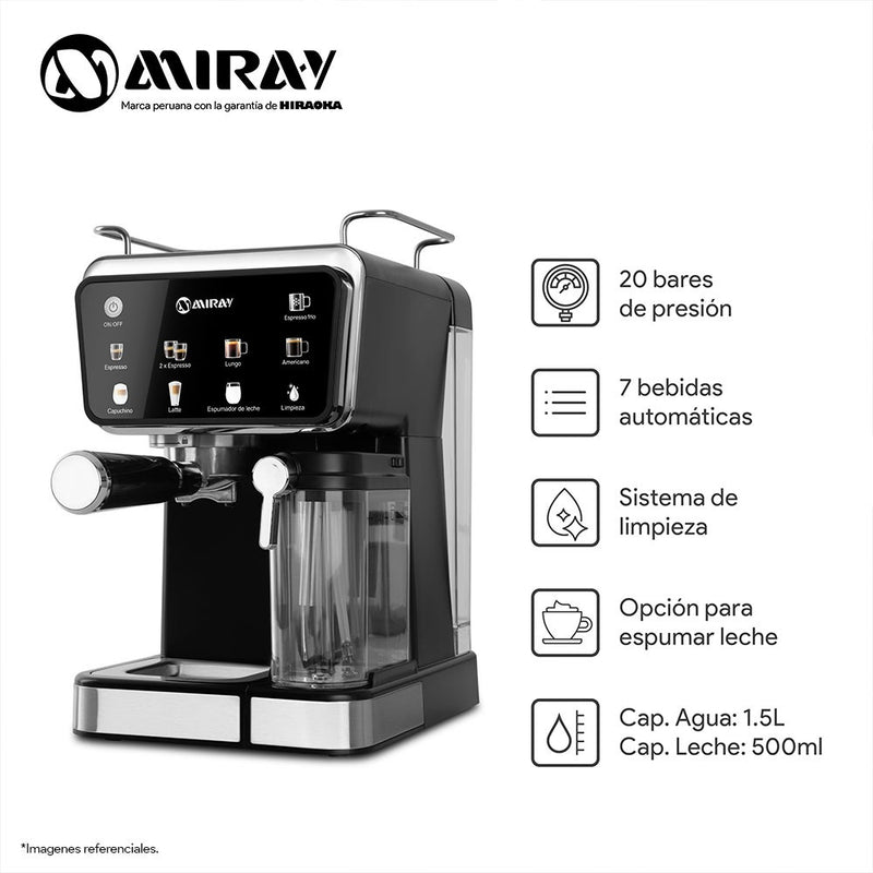 Cafetera Espresso Digital Miray CEM-101 1.5L