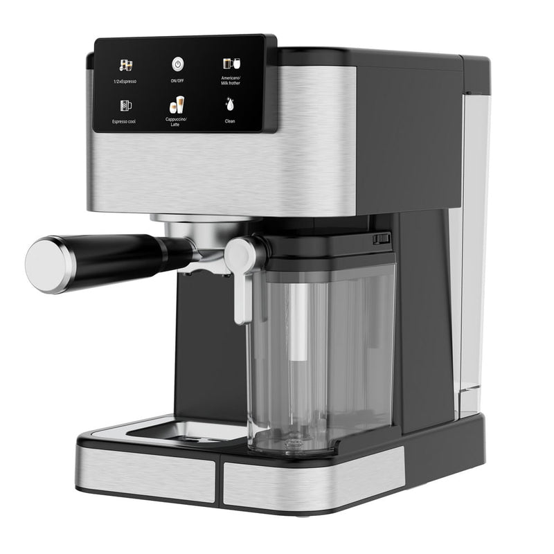 Cafetera BLACKLINE Espresso CM-7270 Negro y Plateado