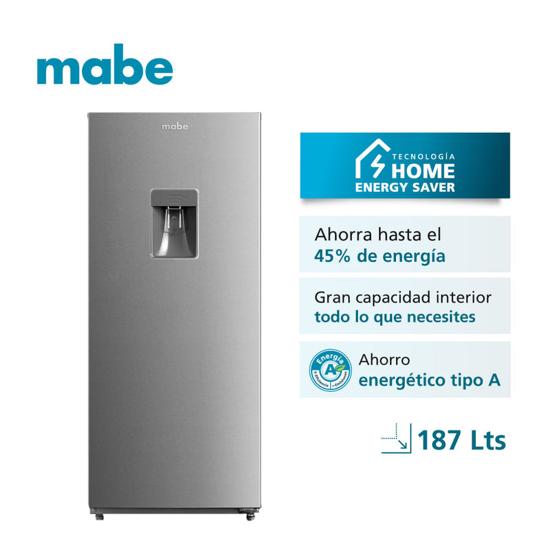 Refrigeradora Mabe 187L RMU202PXPRS1 1 Puerta Frost Inox
