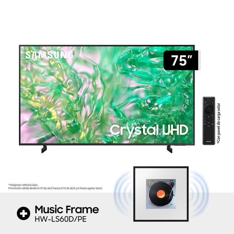 Televisor Samsung UN75DU8000GXPE 75" 4K Crystal UHD