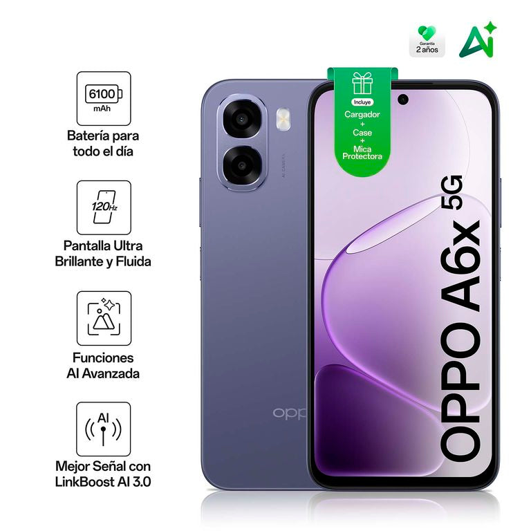 Celular A6X 4GB + 256GB Gris