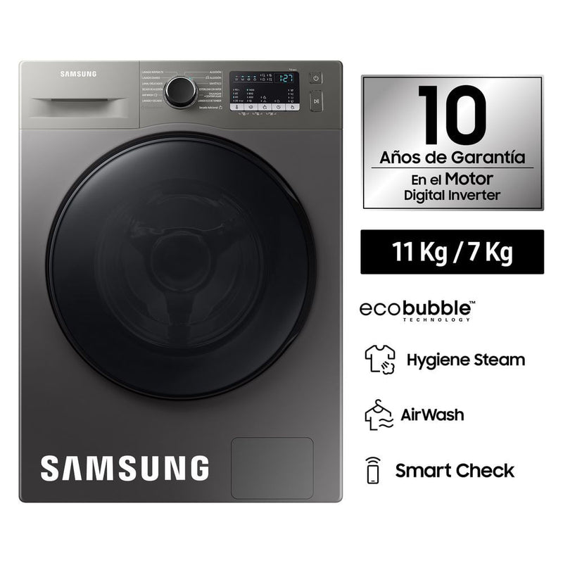 Lavaseca Samsung Ecobubble 11/7kg WD11T4046BX/PE Gris