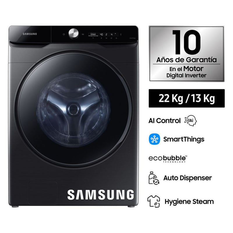 Lavaseca Samsung WD22T6500GV Gris 22kg/13kg