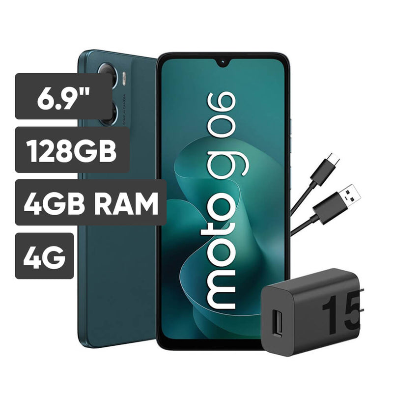 Smartphone MOTOROLA G06 6.9" 4GB 128GB 50MP Azul