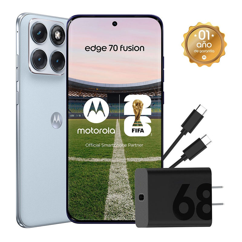 Celular Motorola Moto Edge 70 Fusion 6.8" 256GB 8GB RAM Celeste