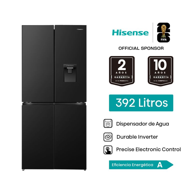 Refrigeradora French Door 392L RQ3P431NMBA Hisense.