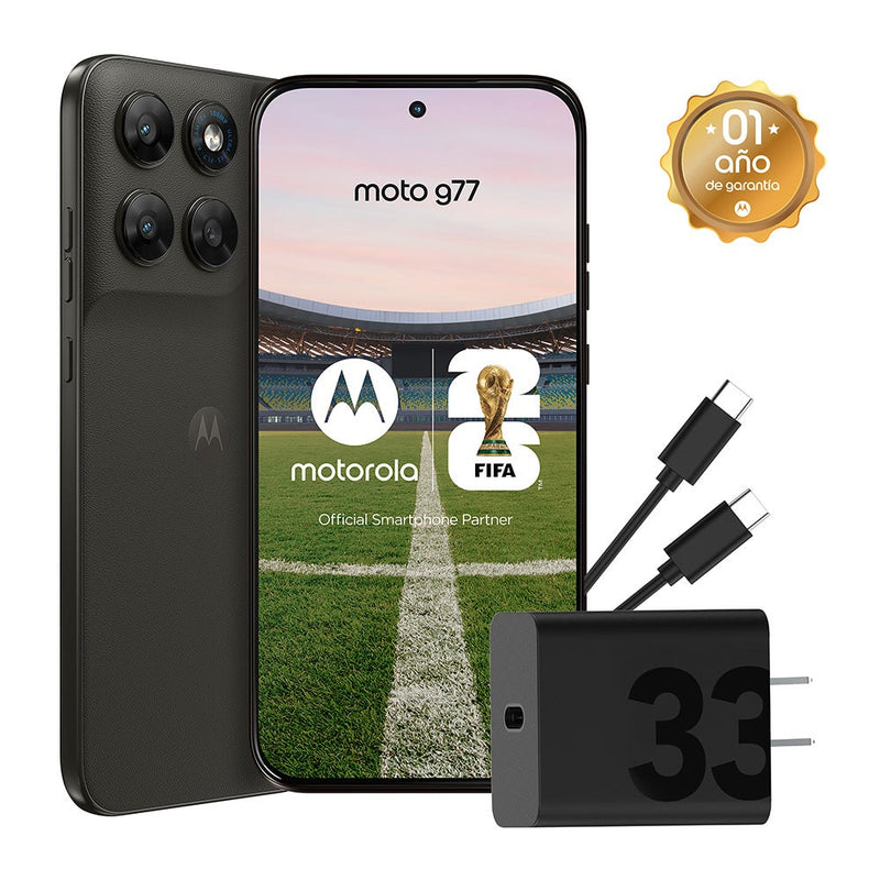 Celular Libre Motorola G77 6.8" 256GB 8GB RAM Negro