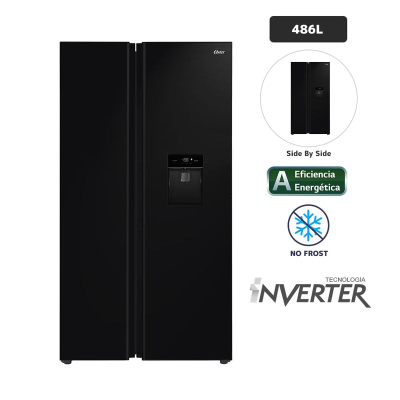 Refrigeradora OSTER 486L No Frost OS-PSBST1702BDI Negro