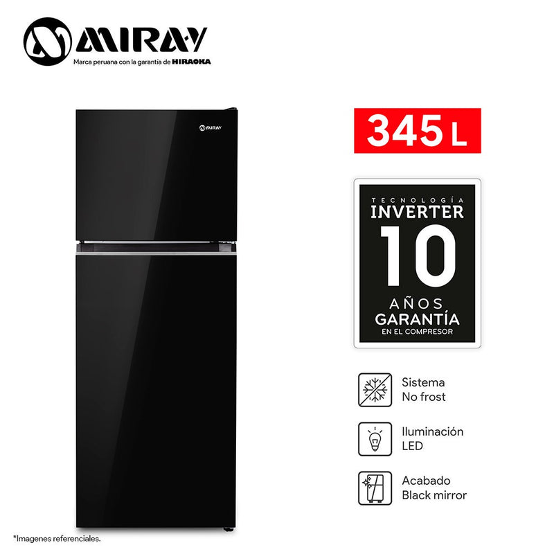 Refrigeradora Miray Top Freezer RMV-366HI No Frost 345L