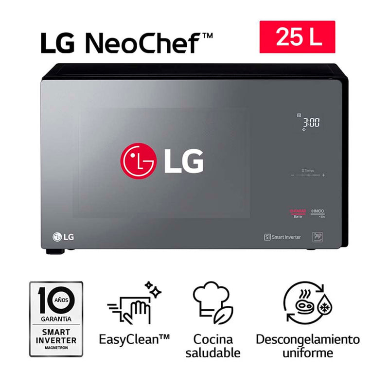 Horno Microondas LG MS2596DIR 25L Negro