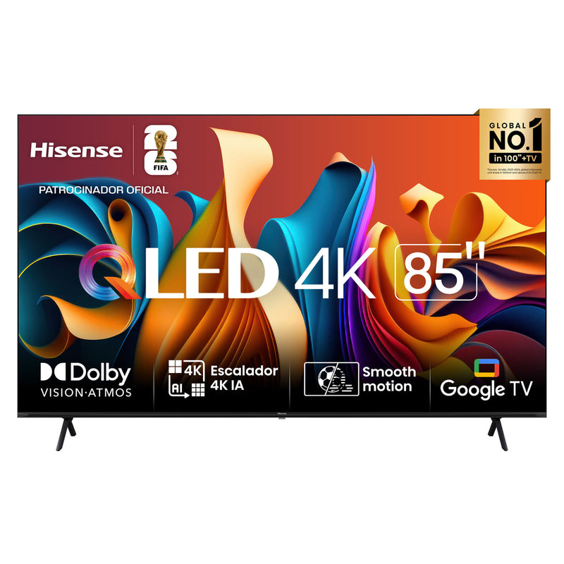Televisor Hisense 85" 85Q6N 4K UHD Hi-QLED  Google Tv