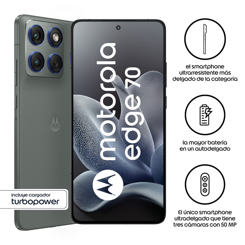 Celular Motorola Moto Edge 70 12GB + 512GB Gris
