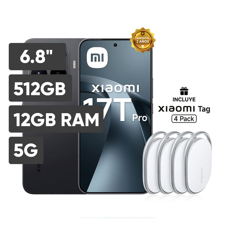 Smartphone Xiaomi 17T Pro Black Bundle