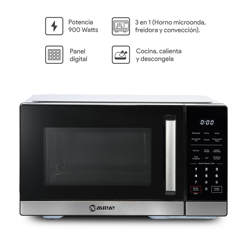 Horno Microondas 3 en 1 Miray HMMF-2931 29L