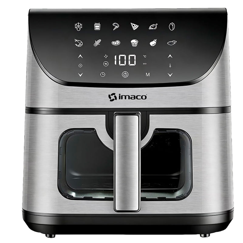 Freidora de Aire IMACO 8L AF81700D Negro con plateado