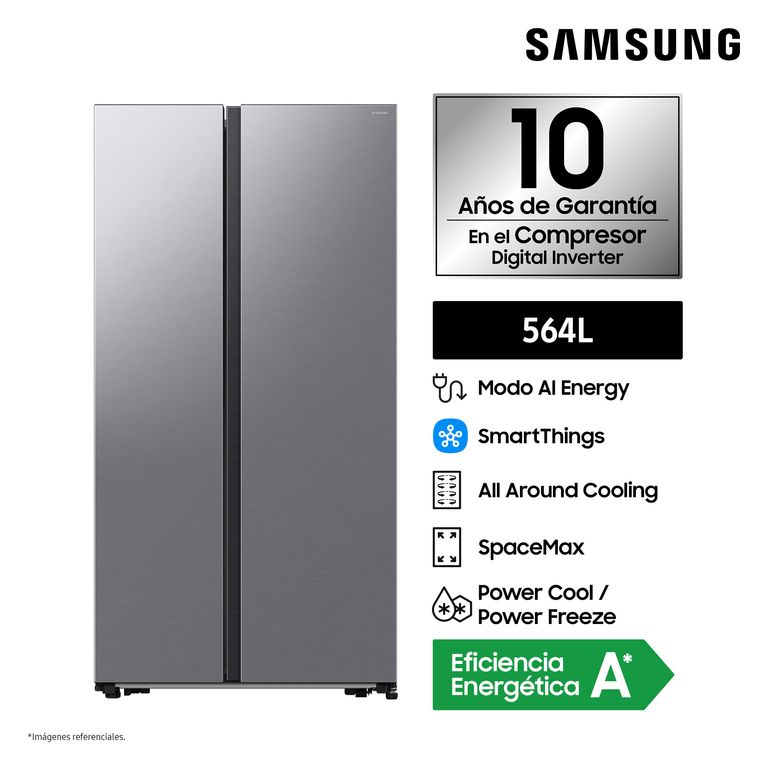 Refrigeradora 564L All Around Cooling Plata RS57DG4000M9