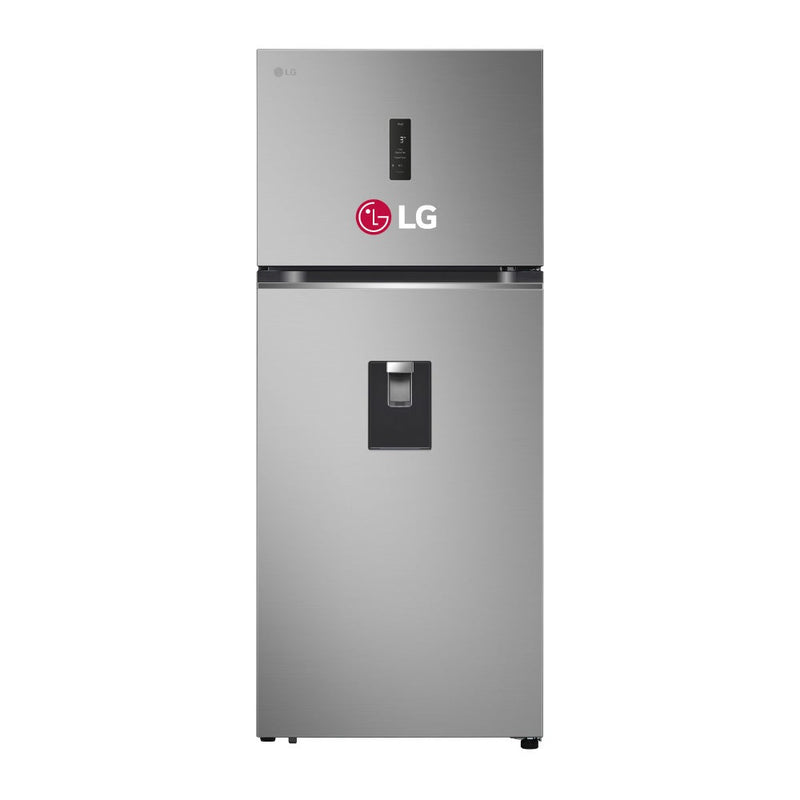 Refrigeradora LG  374L No frost VT38SPYC Top Freezer Plata