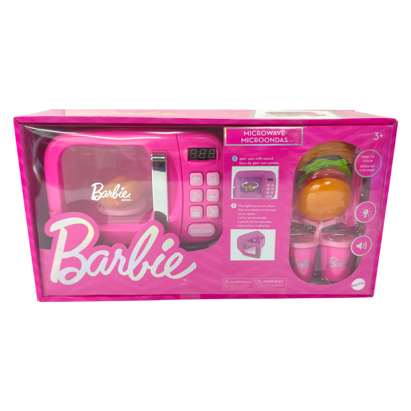 Microondas de Juguete con Accesorios BARBIE 70805 x1 unidad