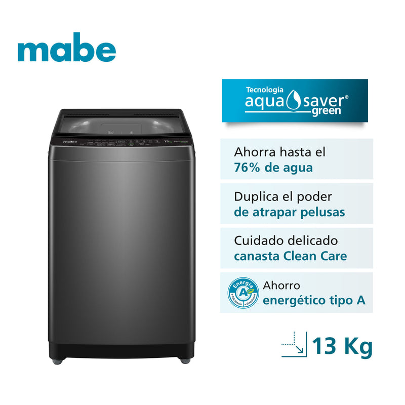 Lavadora Mabe 13 Kg LMAP3120WDGBB0 Negro