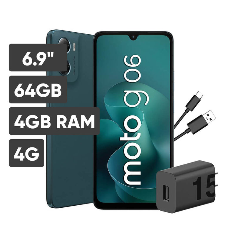 Smartphone MOTOROLA G06 6.9" 4GB 64GB 50MP Azul