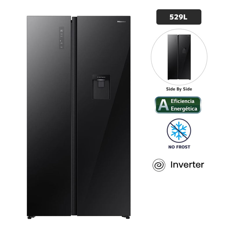 Refrigeradora HISENSE 529L No Frost RS3P558NM11 Negro
