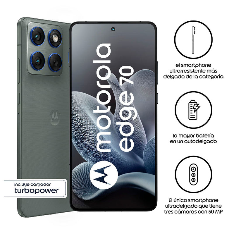 Smartphone Motorola Edge 70 Gris 12Gb Ram + 512Gb Rom