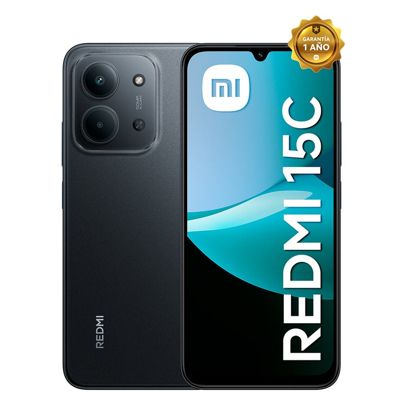 Celular Xiaomi REDMI 15C 6.9" 256GB 4GB RAM Negro Ocaso