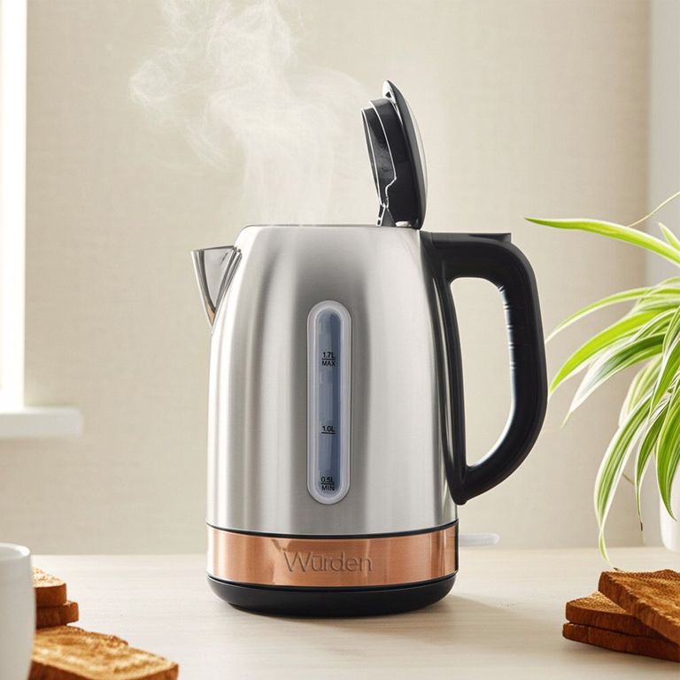 Hervidor Eléctrico Acero Inoxidable 1.7 Litros.