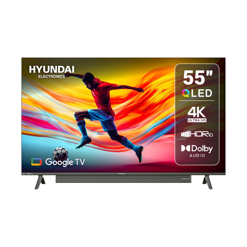 Televisor Hyundai 55" HYLED5533SQG QLED 4K Google TV con Soundbar Incorporado
