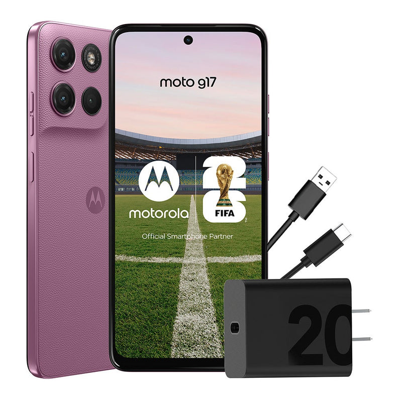 Celular Motorola G17 6.8" 128GB 4GB RAM Rosa