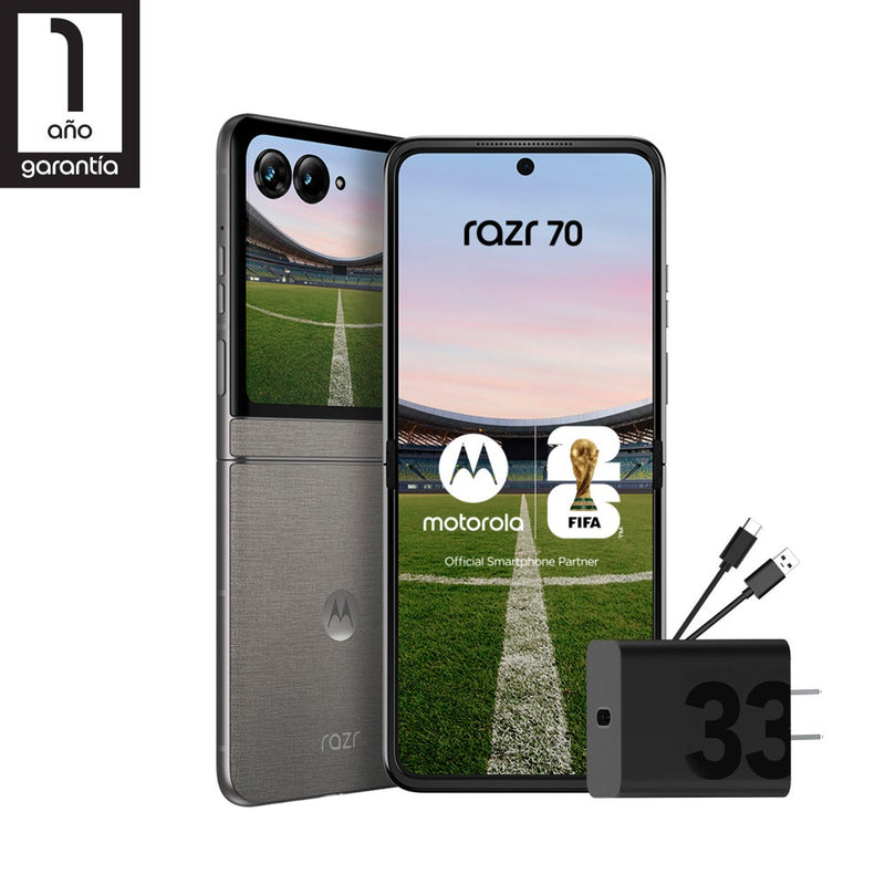 Celular Motorola Razr 70 6.9" 512GB 12GB RAM Gris