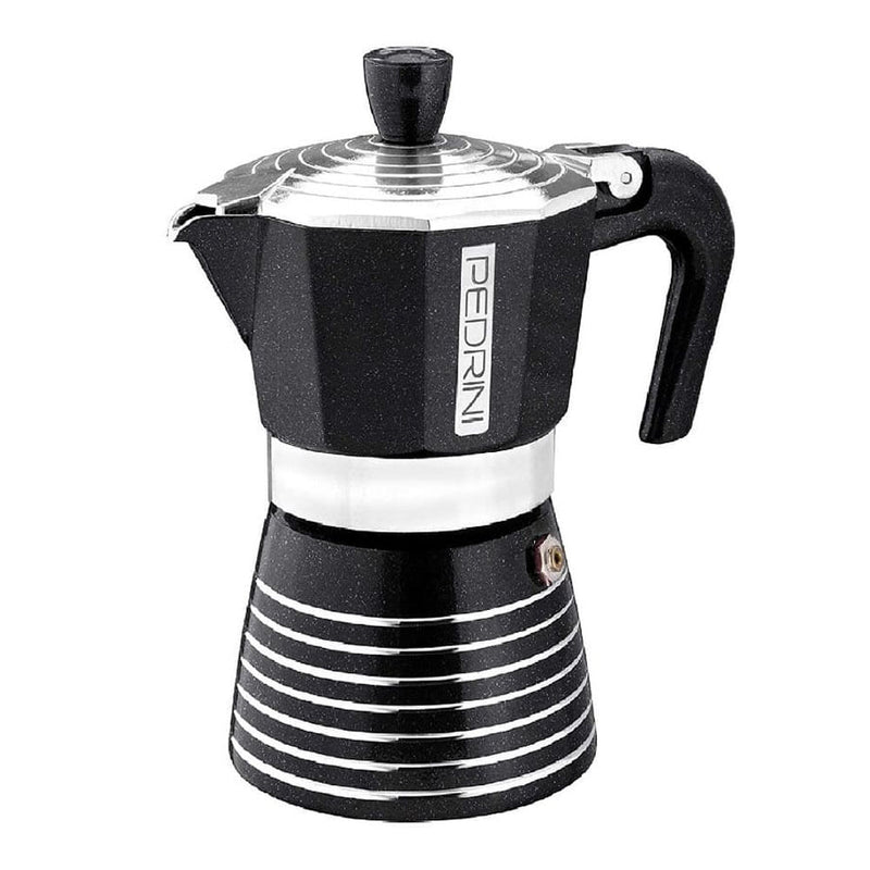 Cafetera Pedrini Moka Italiana Infinity Rock 6 Tazas