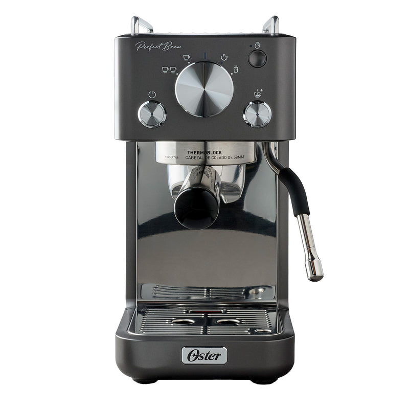 Oster Cafetera Espresso Perfect Brew Compacta Tubo de Vapor para Arte Latte, BVSTEM7201-053